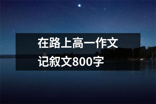 在路上高一作文记叙文800字