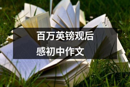 百万英镑观后感初中作文