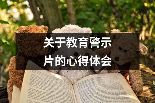 关于教育警示片的心得体会