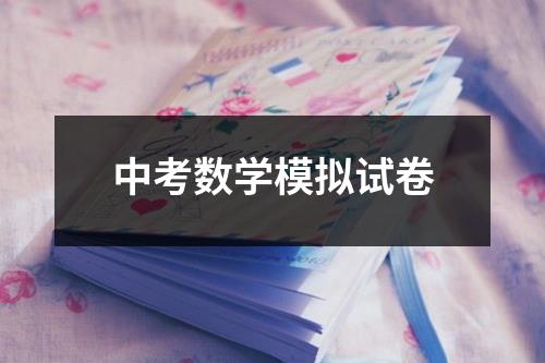 中考数学模拟试卷