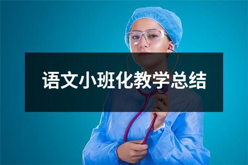 语文小班化教学总结