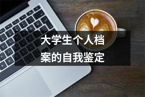 大学生个人档案的自我鉴定