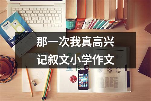 那一次我真高兴记叙文小学作文