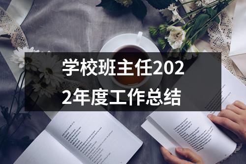 学校班主任2022年度工作总结