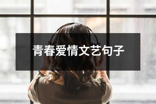 青春爱情文艺句子