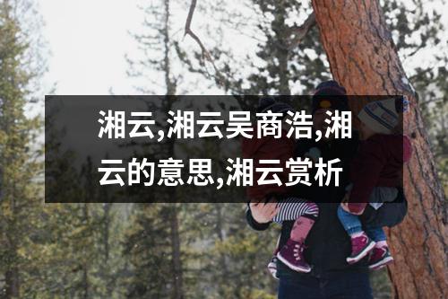 湘云,湘云吴商浩,湘云的意思,湘云赏析