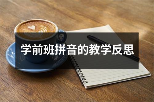 学前班拼音的教学反思