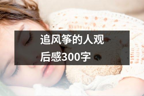 追风筝的人观后感300字