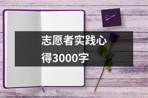 志愿者实践心得3000字